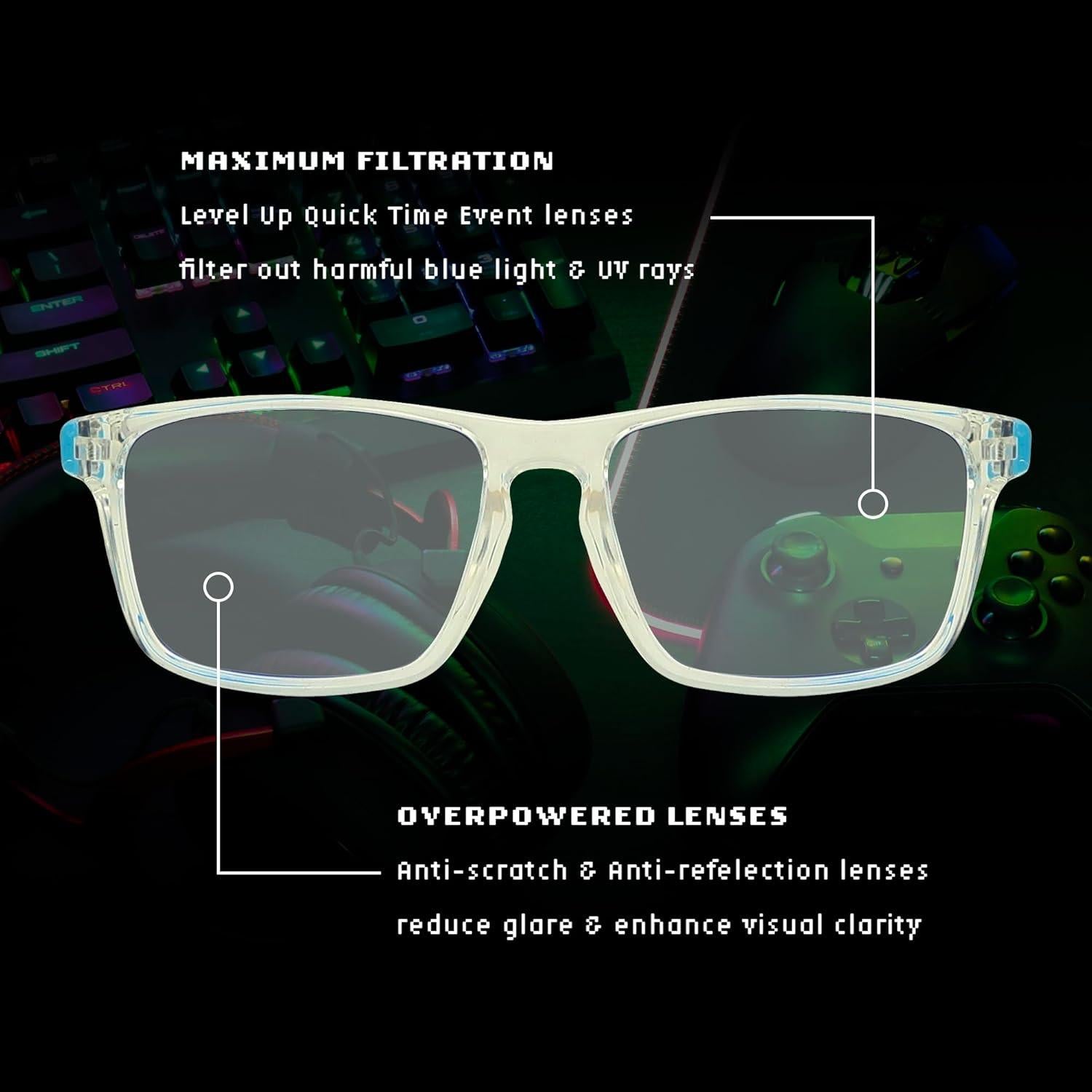 Gafas de Bloqueo de Luz Azul Level Up Strike - Protección UV