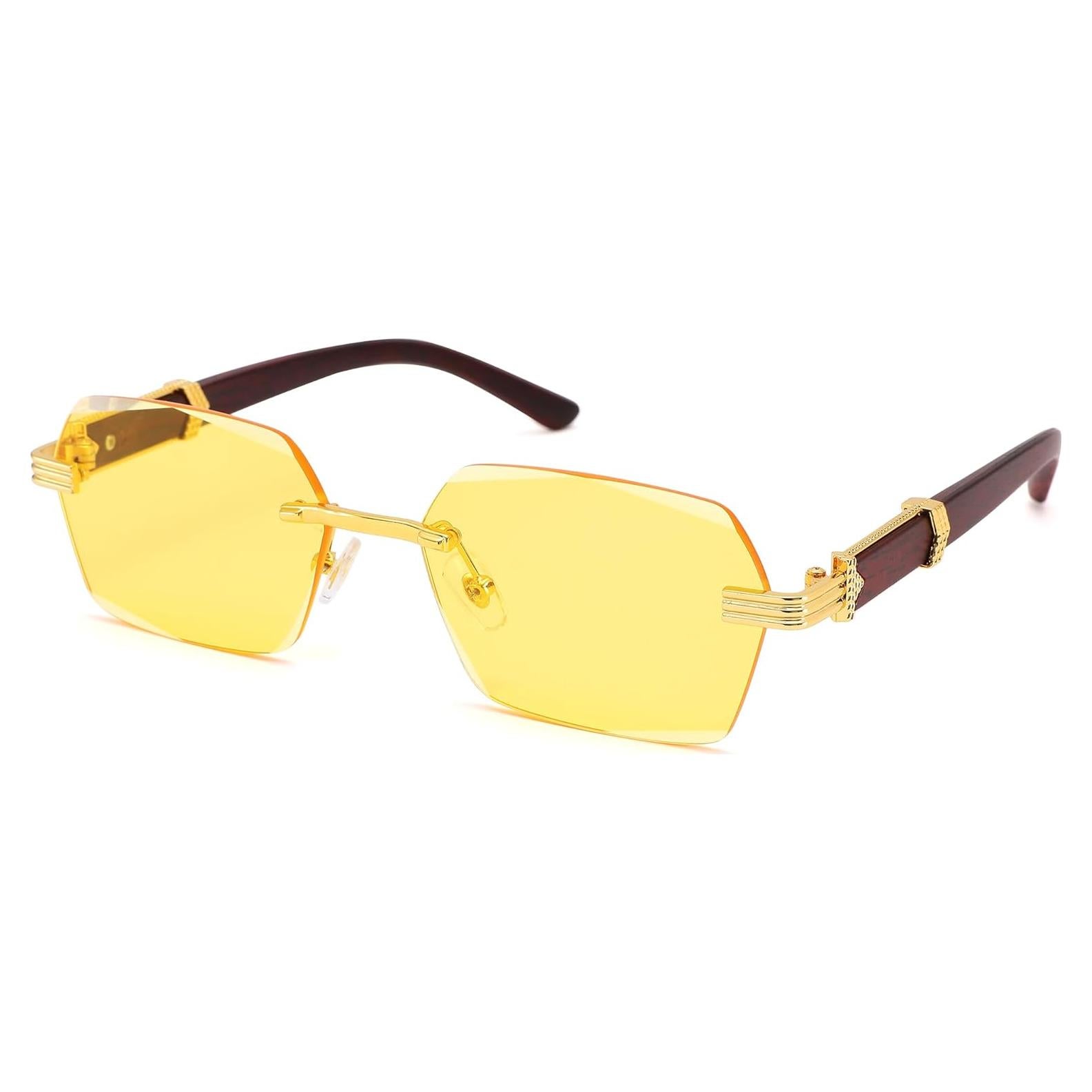 Gafas de sol sin montura Pro Acme UV400 unisex 55mm amarillas