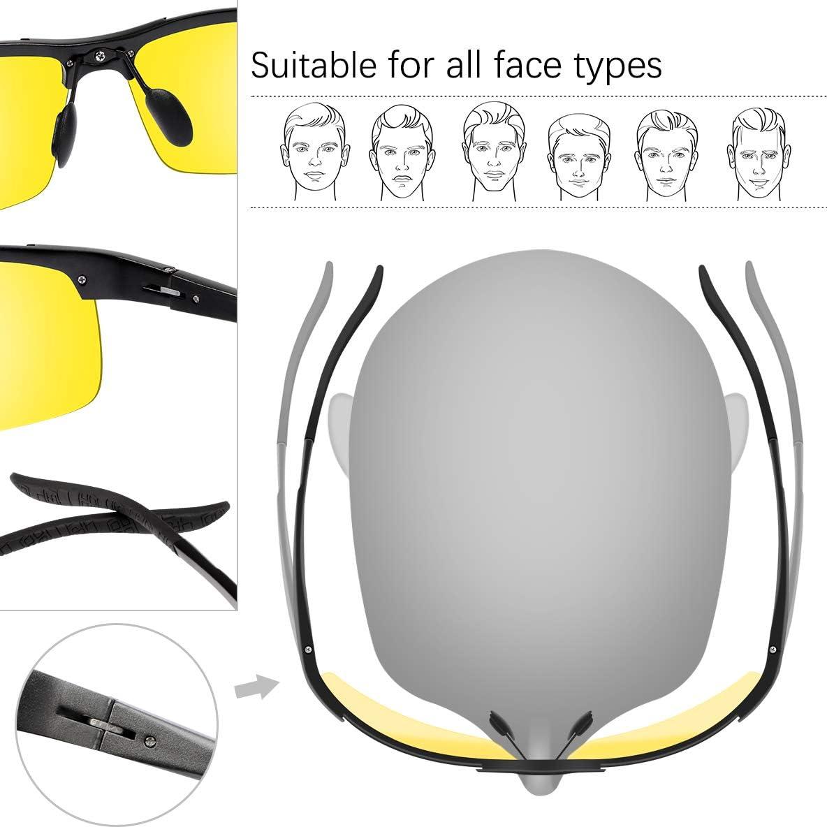 Gafas de sol YIMI fotoquímicas polarizadas UV400 para deportes