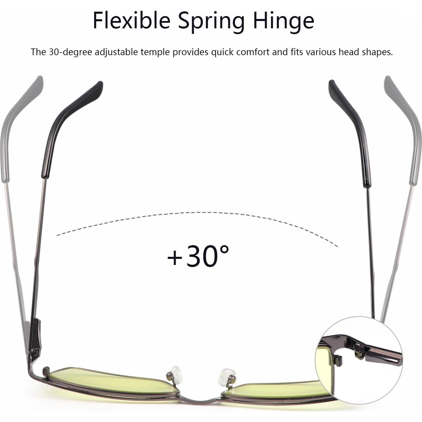 Gafas de Bloqueo de Luz Azul YIMI UV400 Montura Metalica