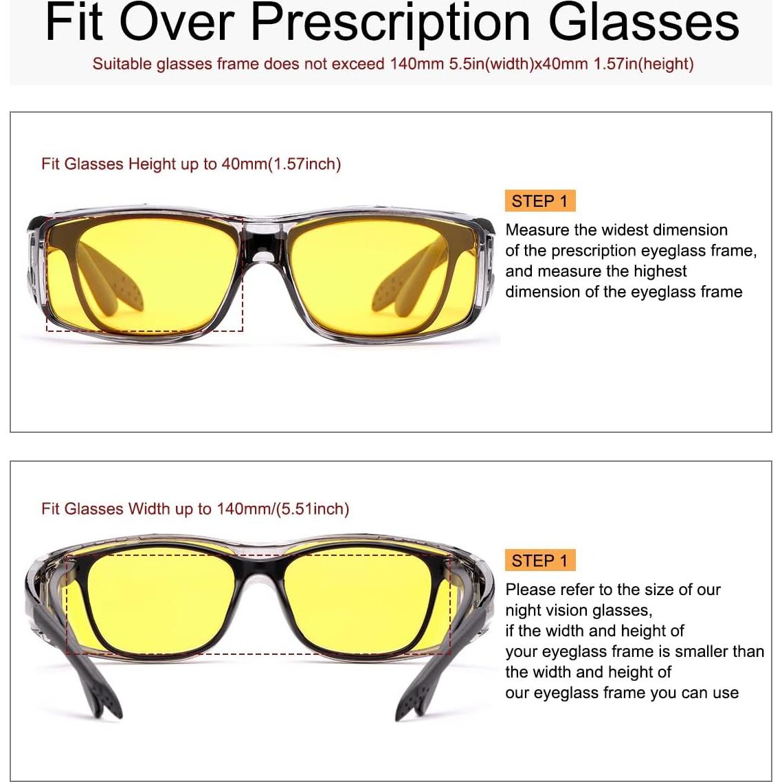 Gafas de sol polarizadas YIMI para usar sobre gafas de prescripción