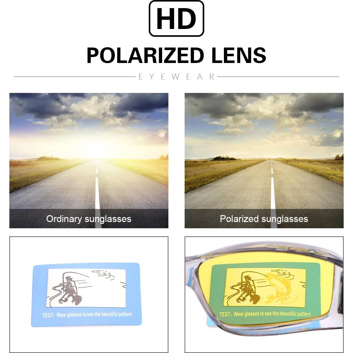Gafas de sol polarizadas YIMI para usar sobre gafas de prescripción