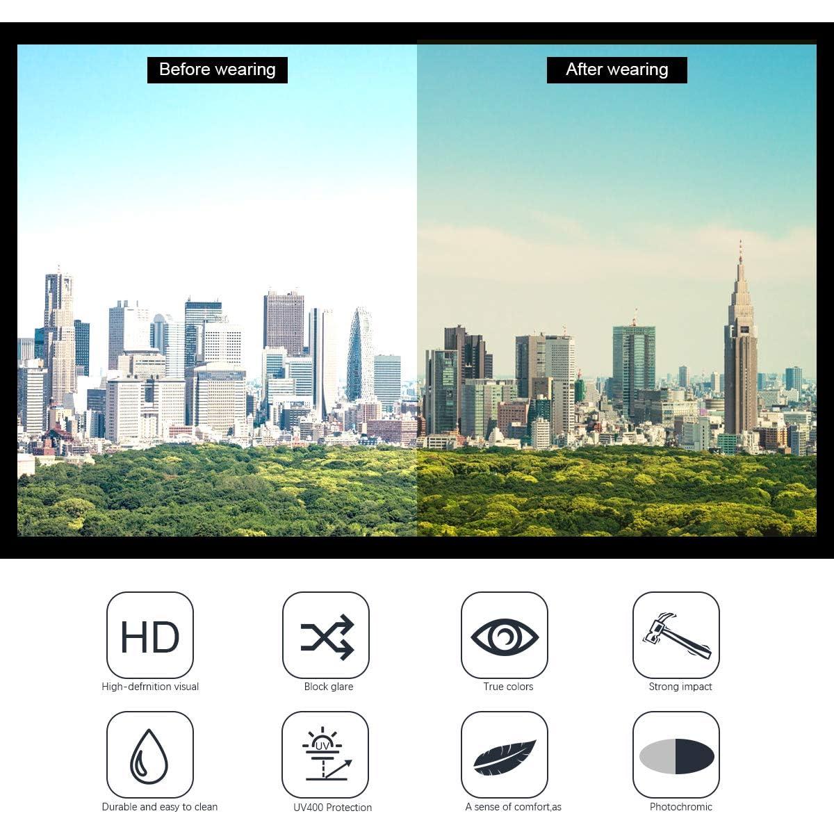 Gafas de Sol Deportivas MIRYEA Fotoquímicas Polarizadas UV400