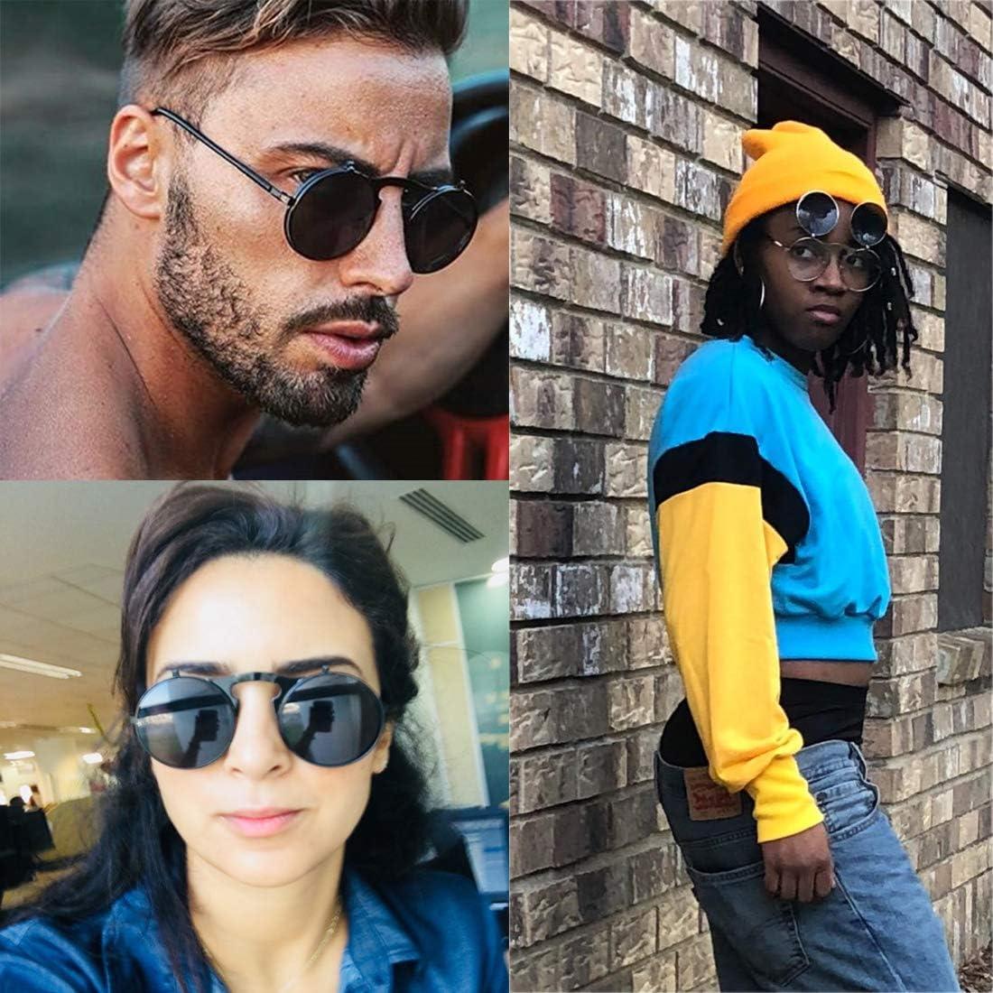 Gafas de sol redondas vintage COASION UV400 para hombres y mujeres