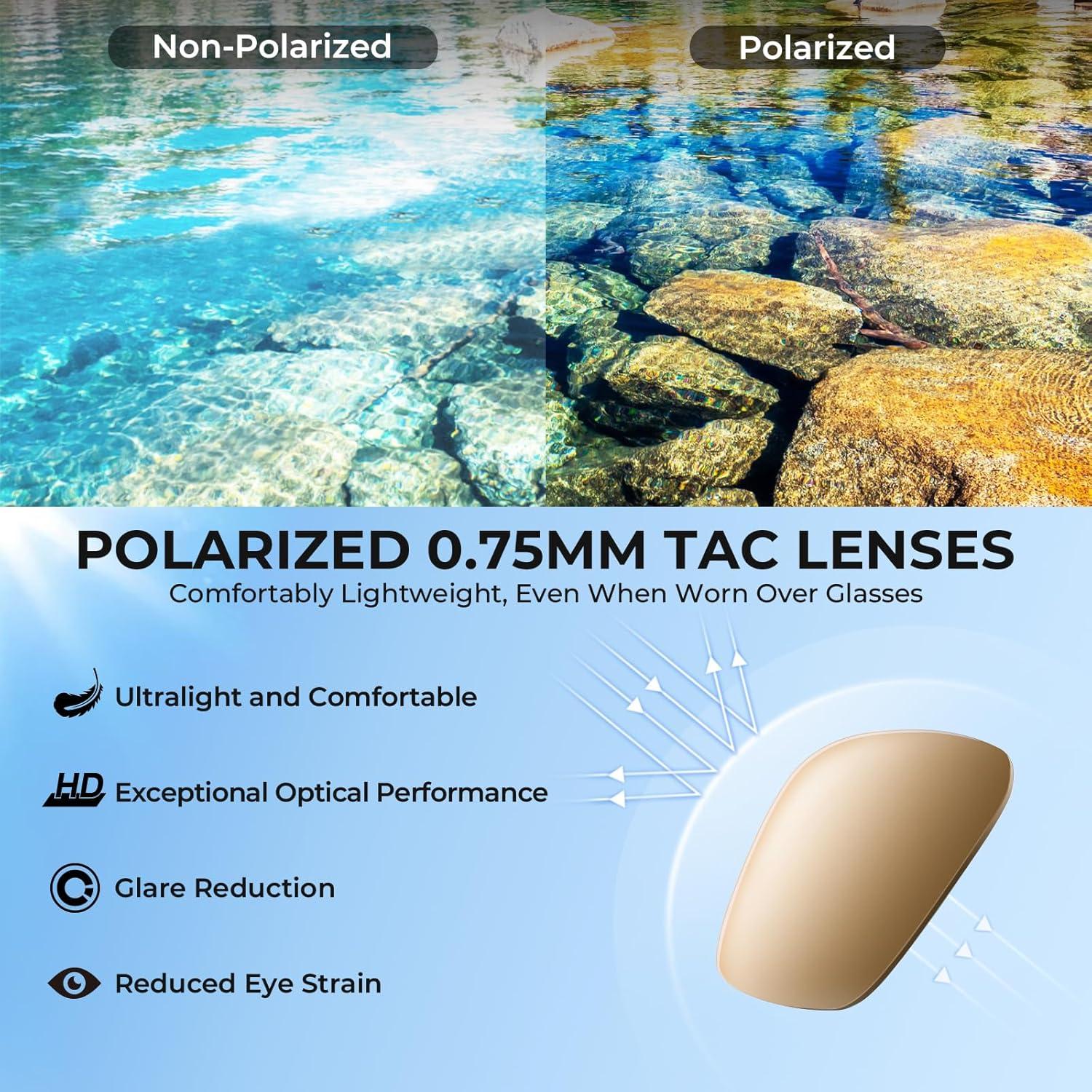 Gafas de Sol Polarizadas KastKing Molino Fit-Over UV400