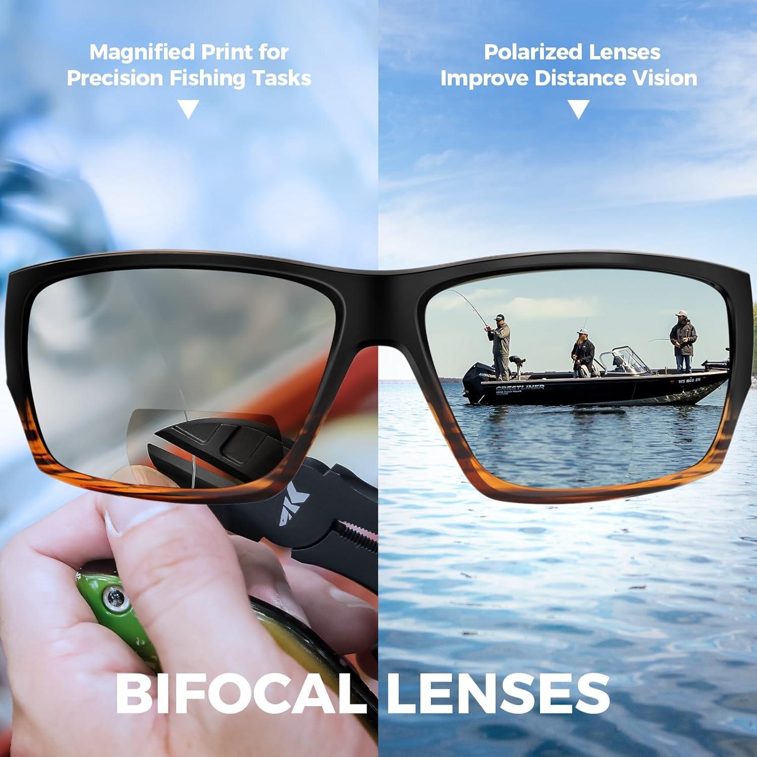 Gafas de Sol Polarizadas Bifocales KastKing - Aumentos 1.5x2.0x2.5