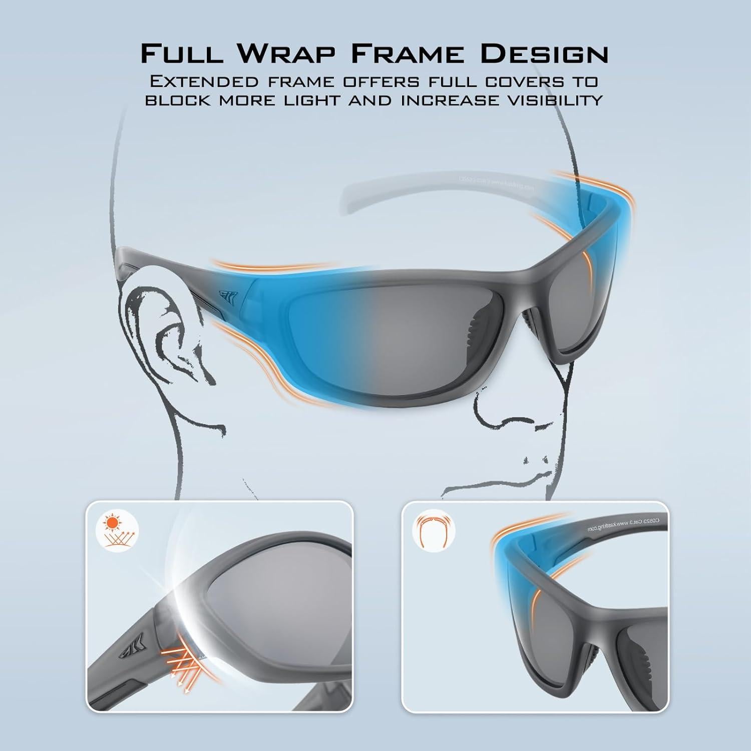 Gafas de Sol Polarizadas KastKing para Hombres - Protección UV