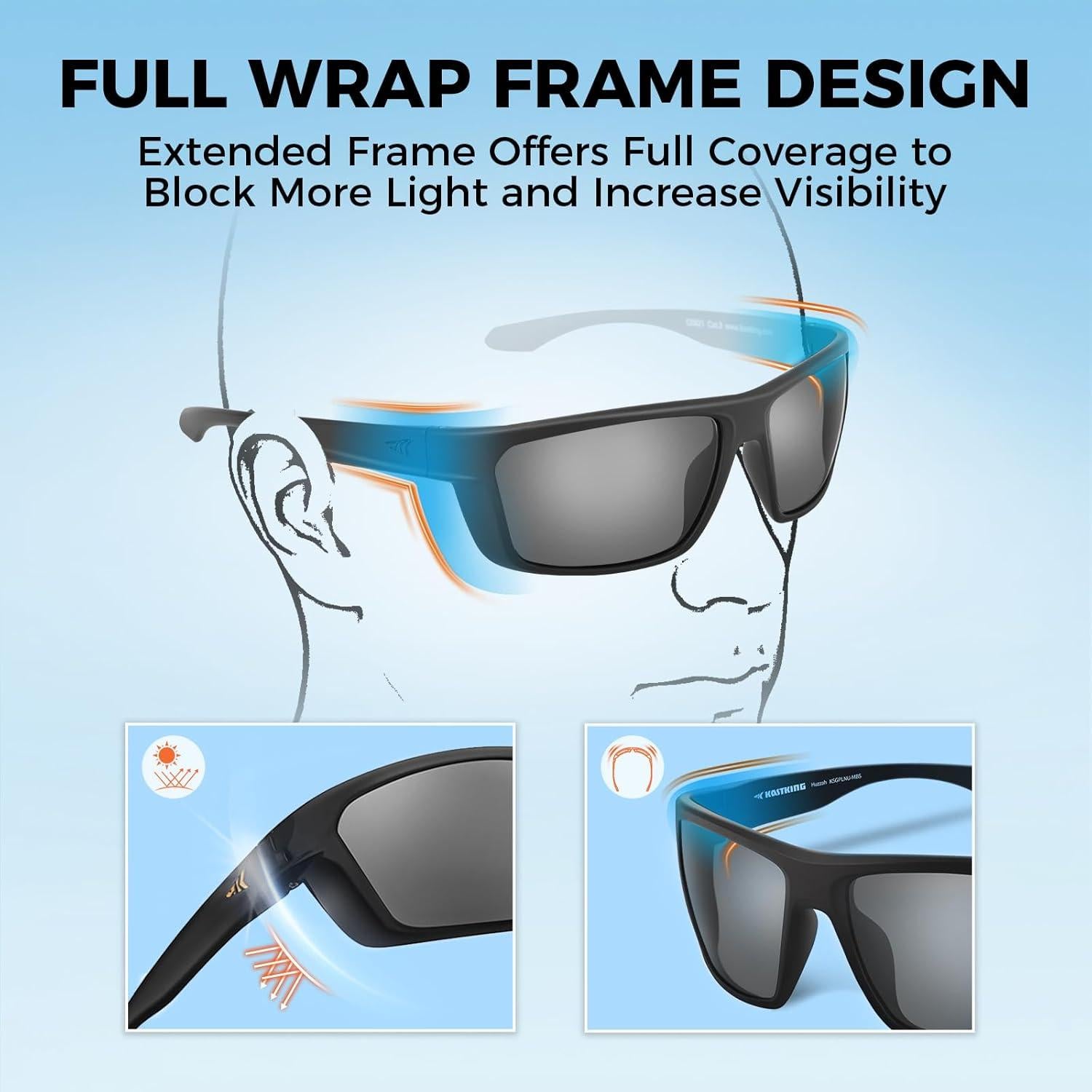 Gafas de Sol Polarizadas KastKing Huzzah y Dugan UV 100%