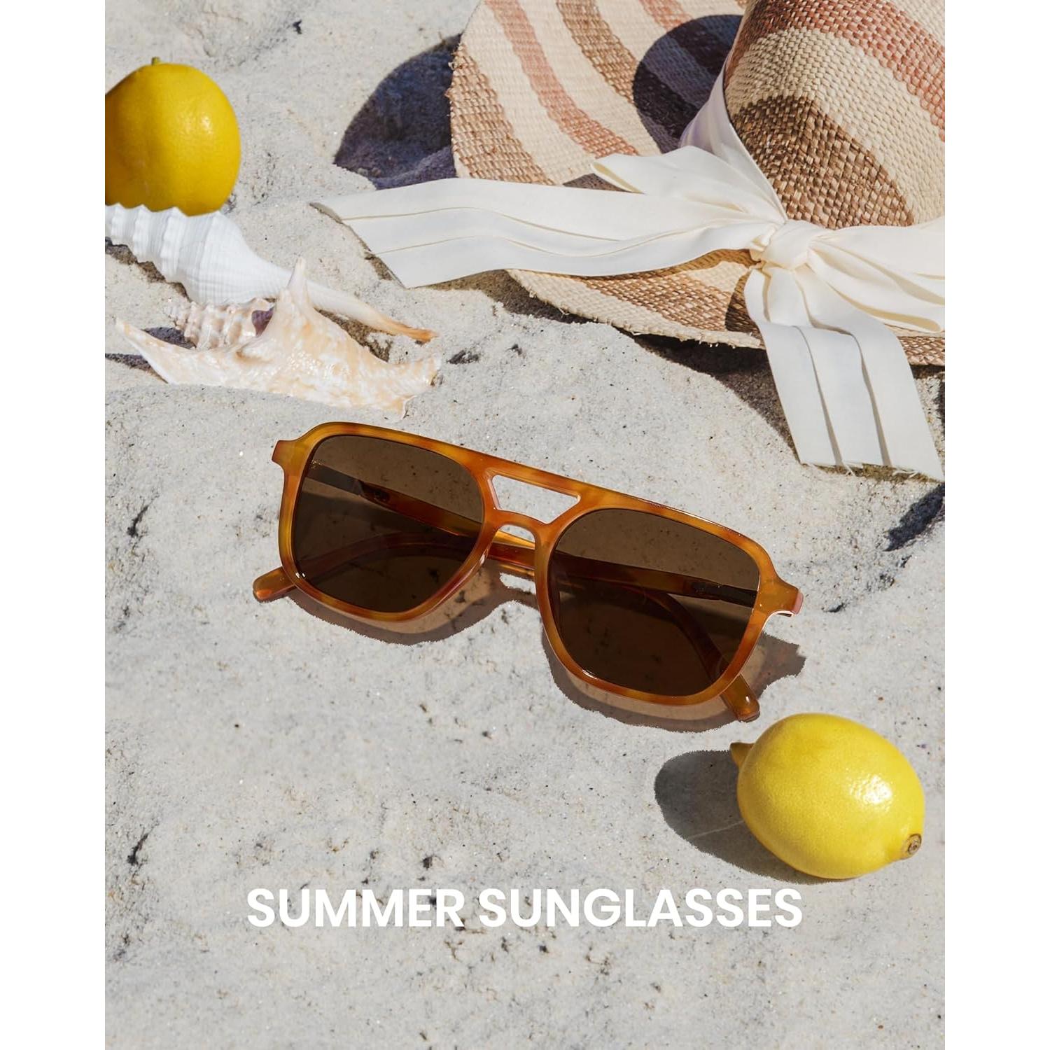 Gafas de sol retro Cyxus para mujeres con lentes polarizados UV