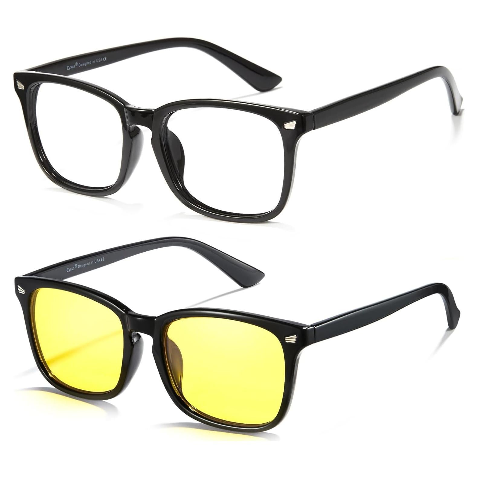 Gafas de Luz Azul Cyxus 2 Pack para Hombres y Mujeres