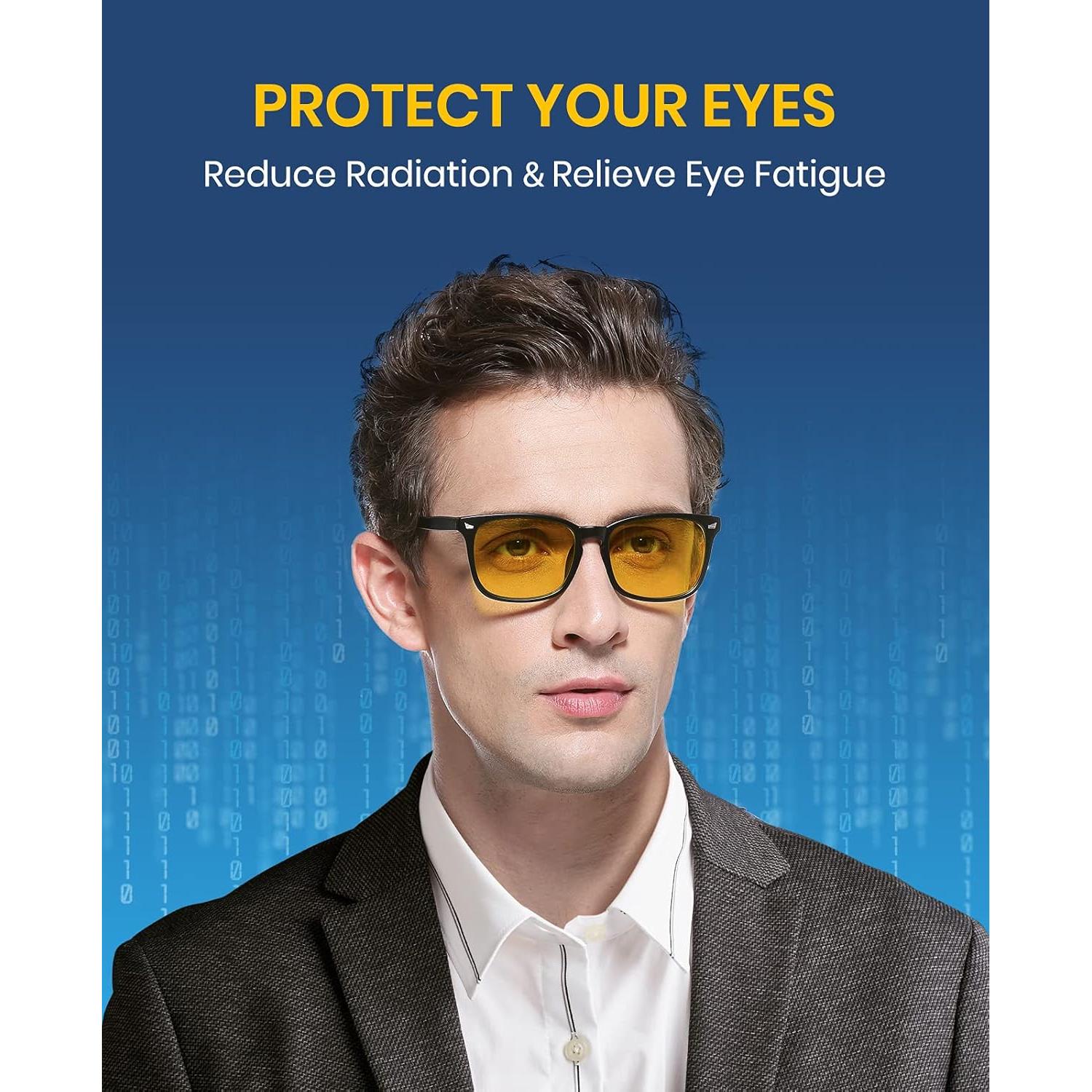 Gafas de Luz Azul Cyxus 2 Pack para Hombres y Mujeres