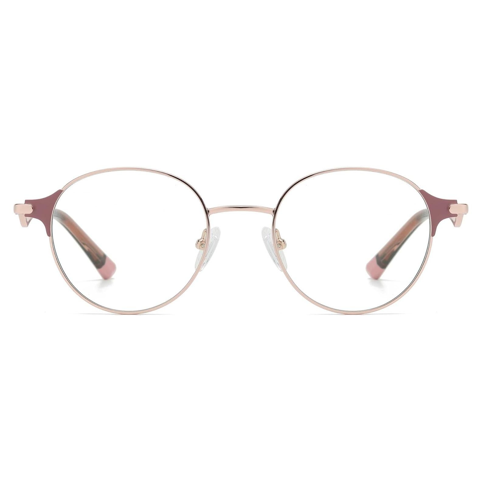 Gafas de bloqueo de luz azul Cyxus Oro Rosa 8132 con lente clara