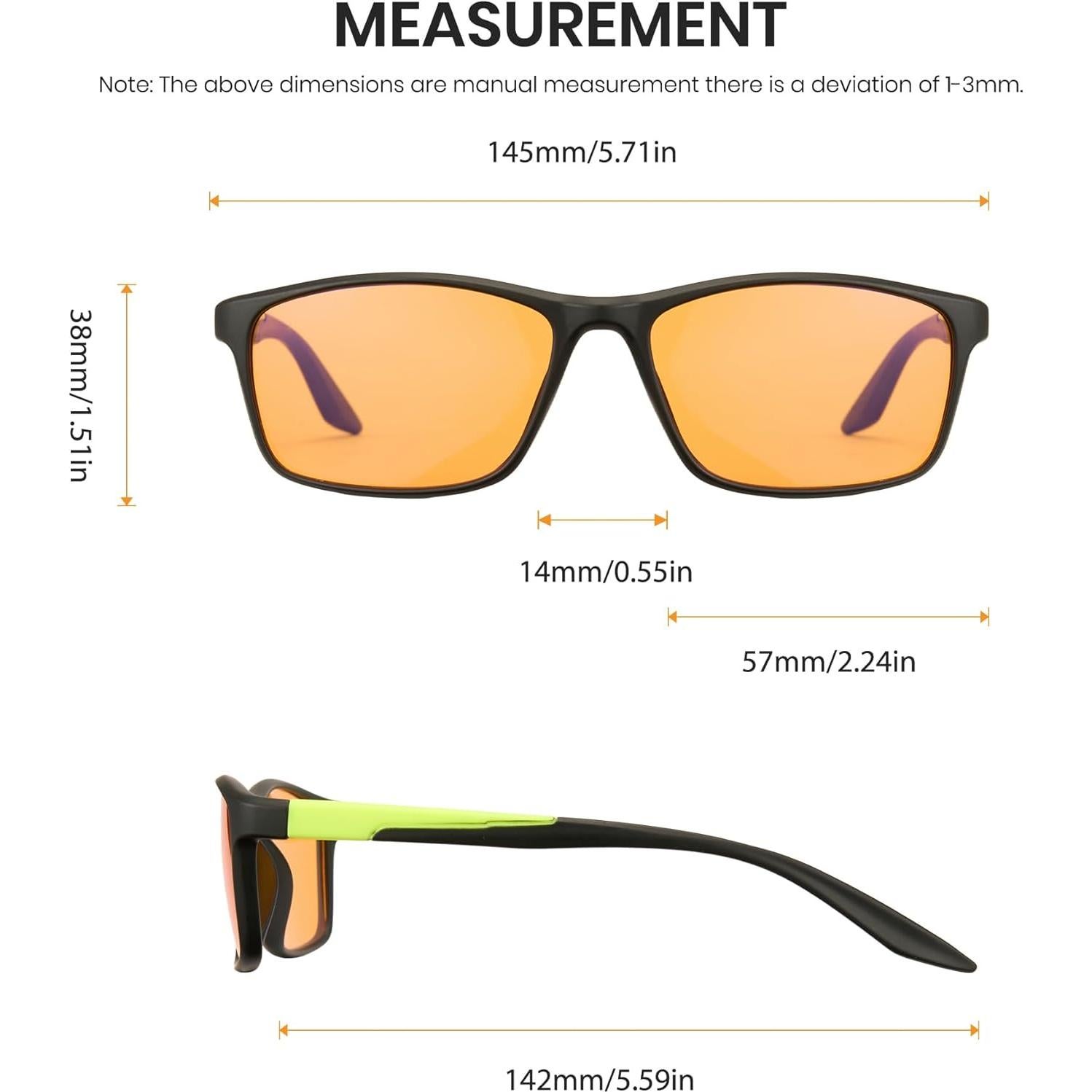 Gafas de juego Cyxus con bloqueo de luz azul, unisex