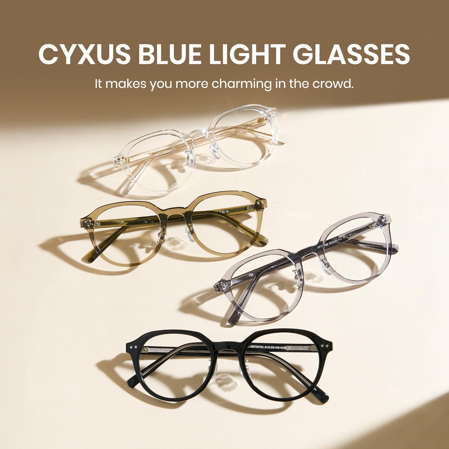 Gafas de bloqueo de luz azul Cyxus unisex para computadora