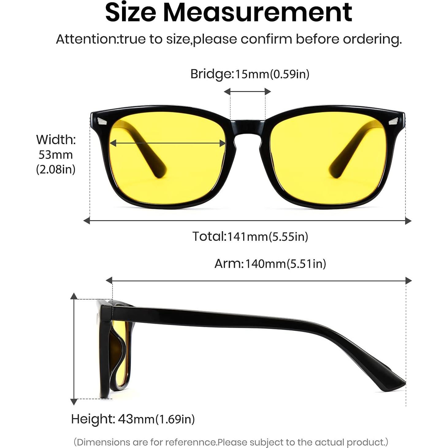 Cyxus Gafas de Luz Azul 2 Pack para Hombres y Mujeres - Anti Fatiga Ocular