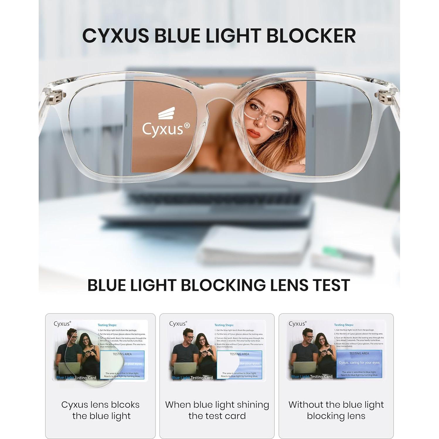 Cyxus Gafas de Luz Azul 2 Pack Unisex - Protección UV400