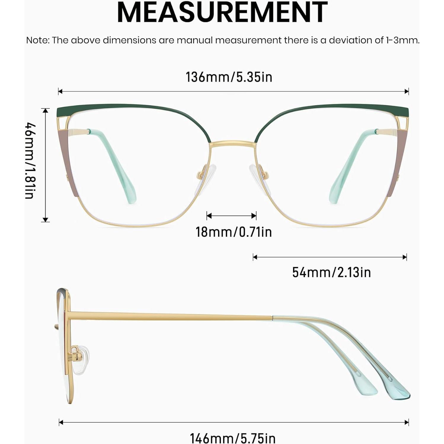 Gafas de bloqueo de luz azul Cyxus para mujeres - Alivio fatiga ocular