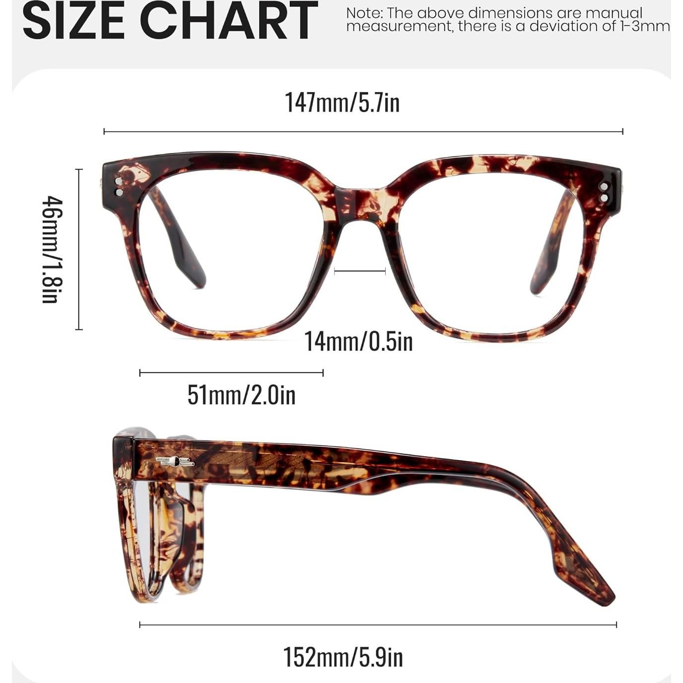 Gafas anti-luz azul Cyxus 8556 marrón té marco TR90