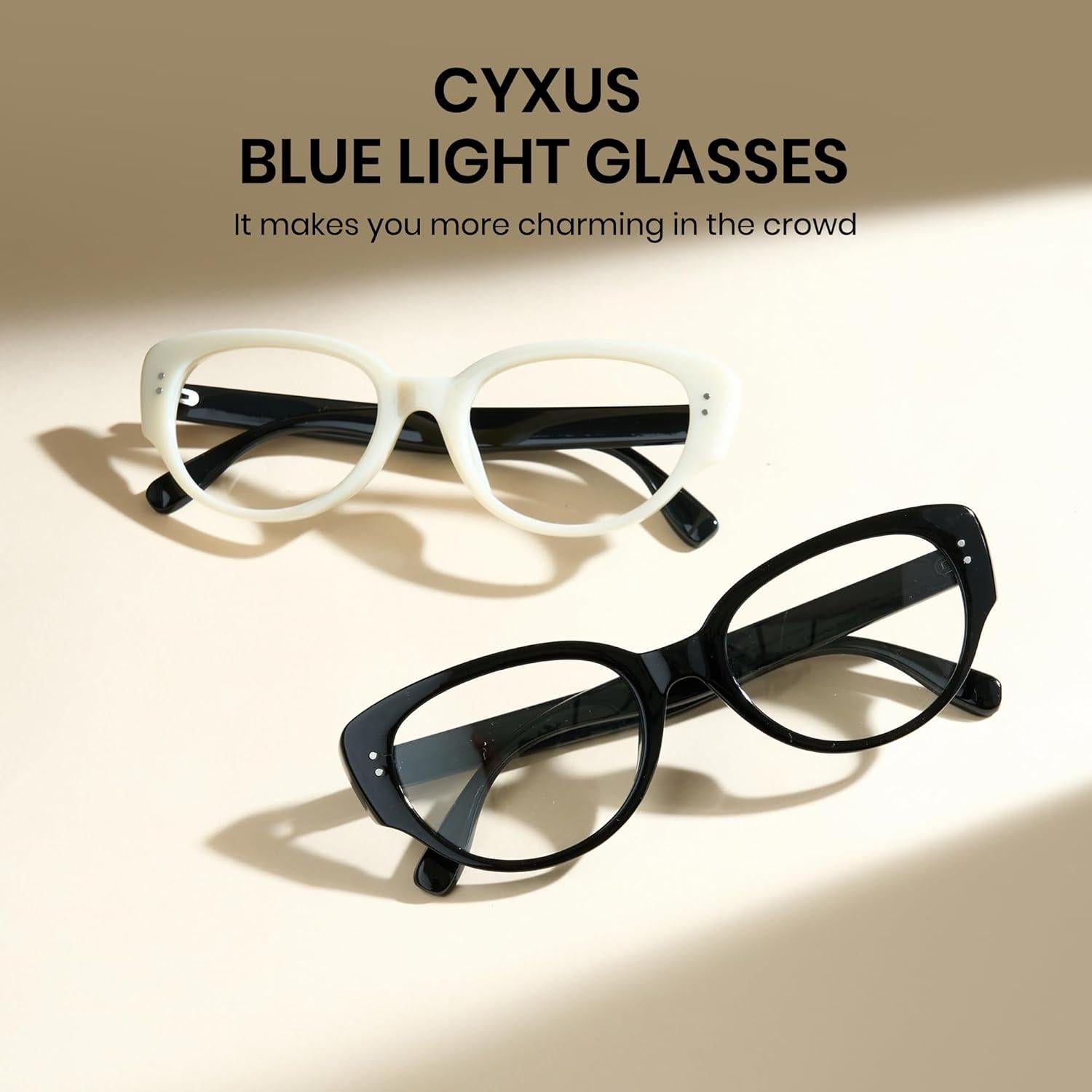 Gafas de luz azul Cyxus Cat Eye para mujeres, protección UV