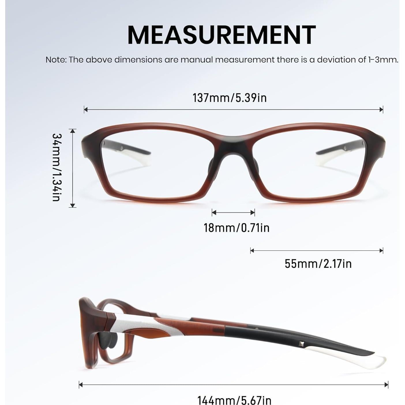 Gafas de luz azul Cyxus con marco TR y lente clara, protección UV