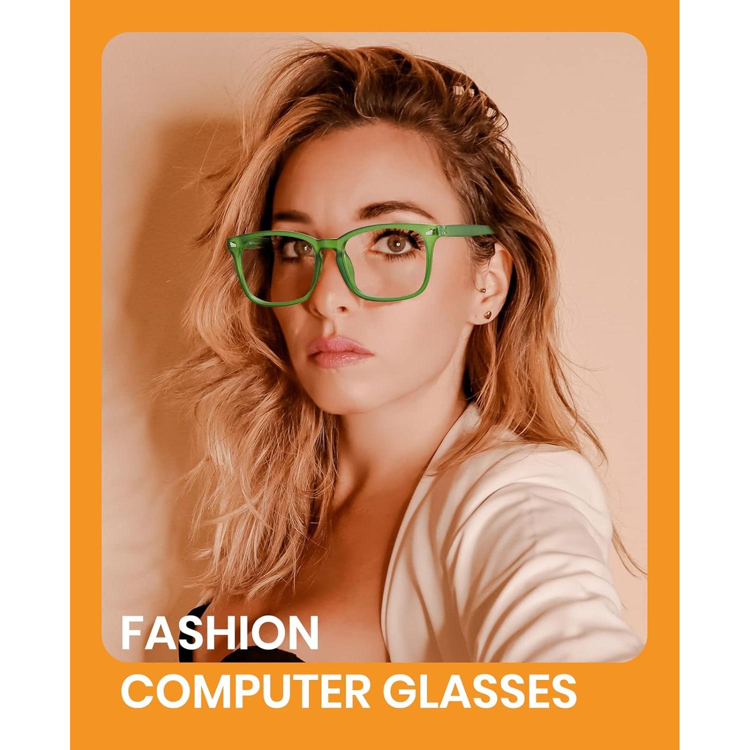 Gafas de Bloqueo de Luz Azul Cyxus Unisex Retro Leopardo