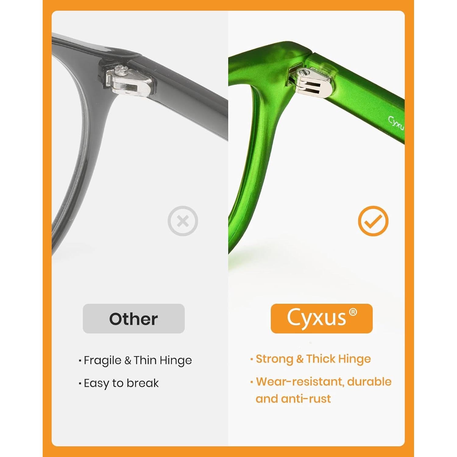 Gafas de Bloqueo de Luz Azul Cyxus Unisex Retro Leopardo