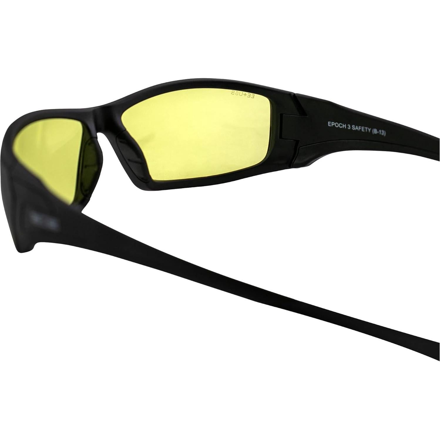 Gafas de Sol Deportivas Epoch Liberator Marco Negro Lentes Amarillos