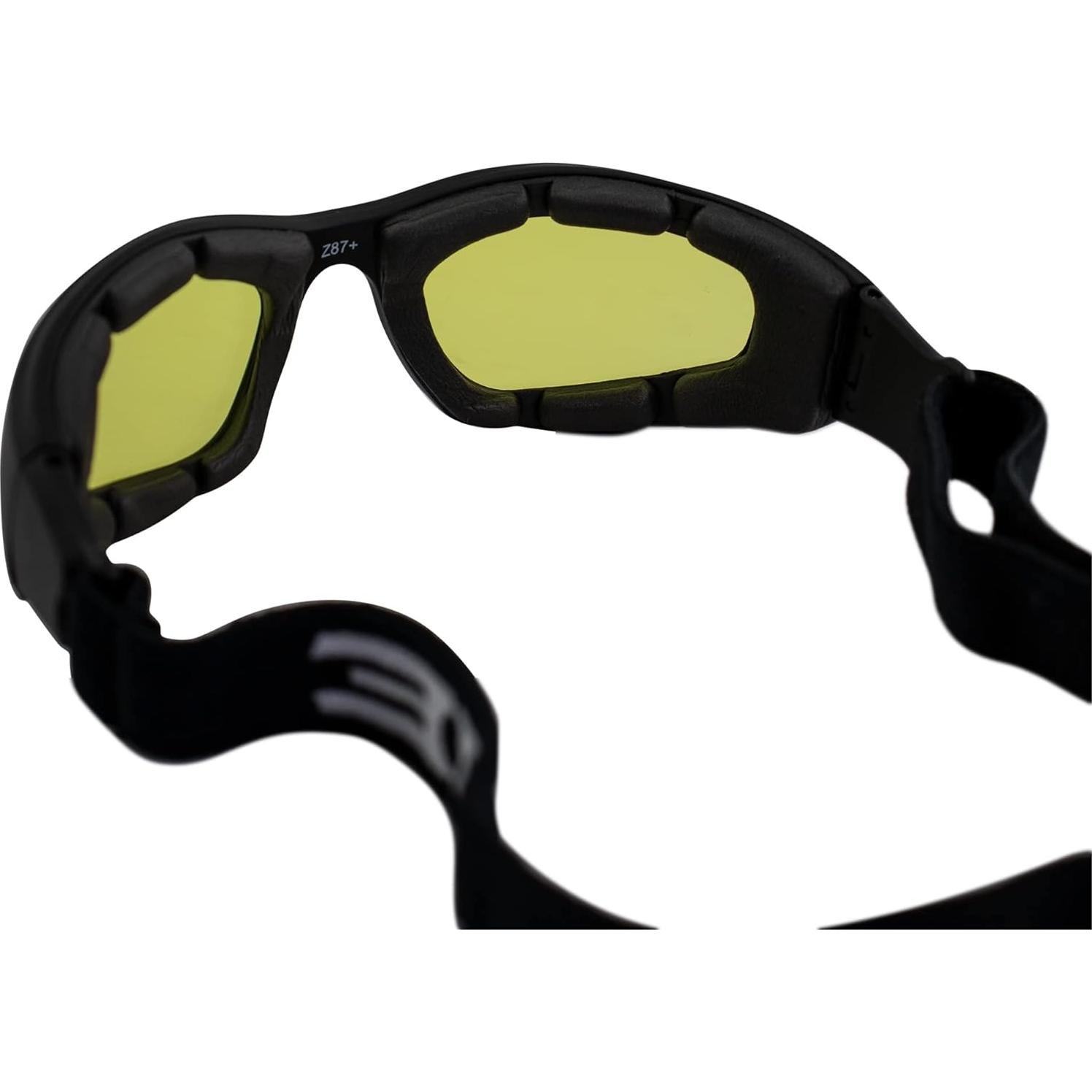 Gafas de Motocicleta Epoch Acolchadas con Lentes Amarillos