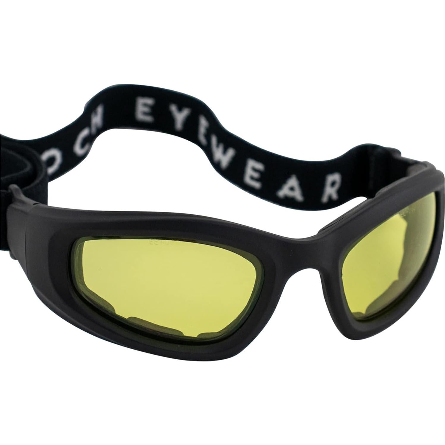 Gafas de Motocicleta Epoch Acolchadas con Lentes Amarillos