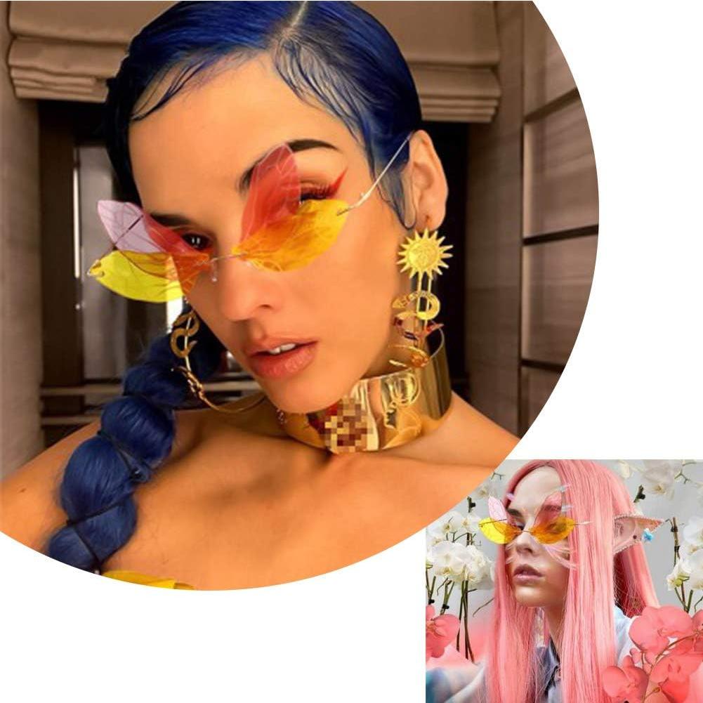 Gafas de sol sin montura BOJOD para mujeres, diseño libélula