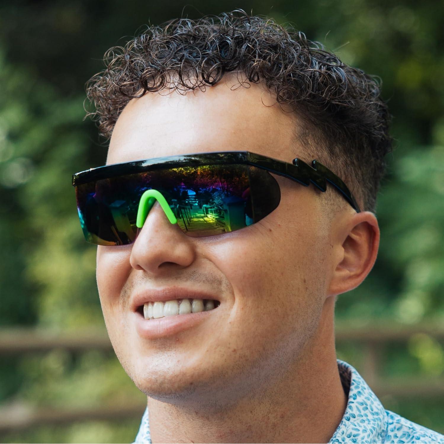 Gafas de sol ShadyVEU UV400 semi sin montura arcoíris