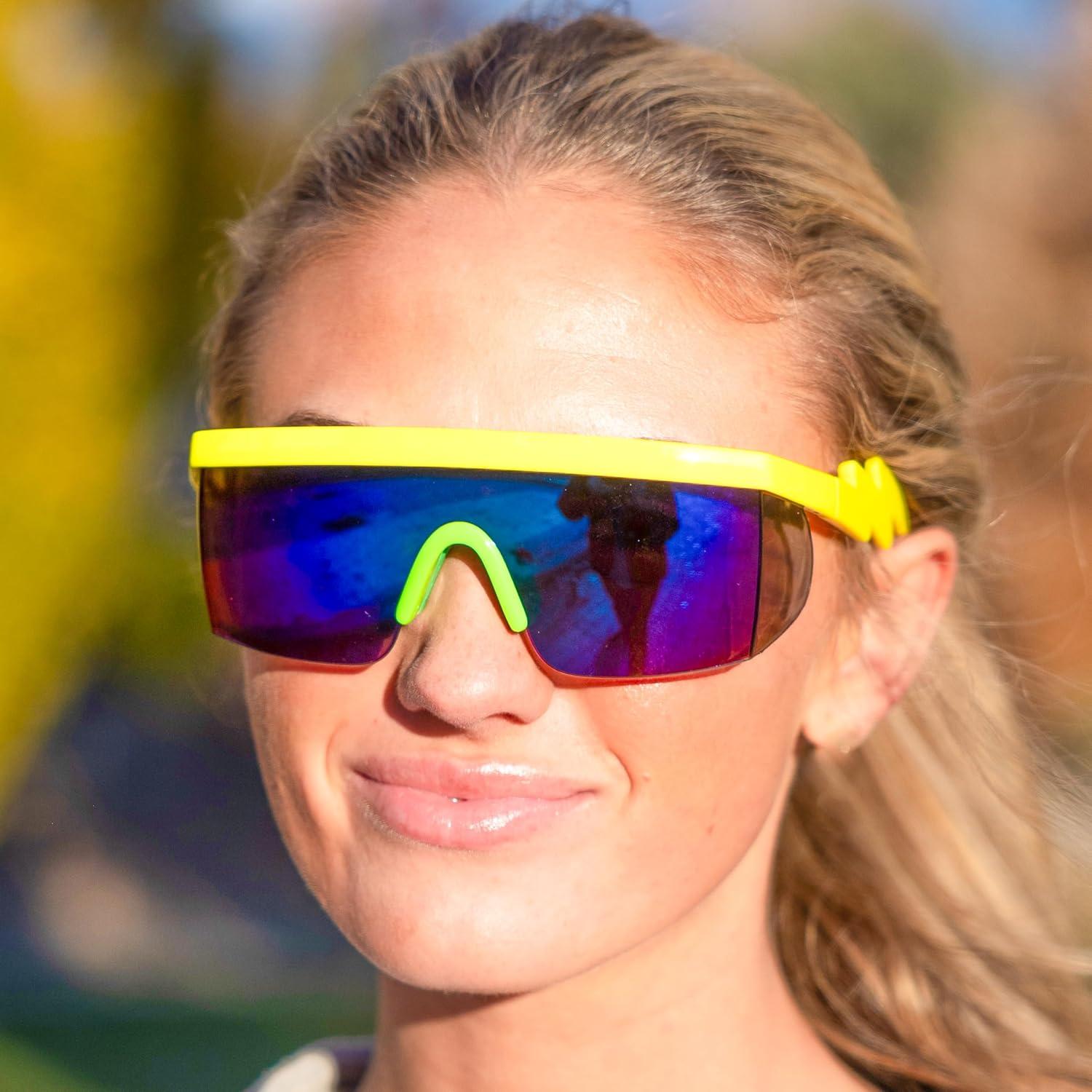 Gafas de Sol Retro ShadyVEU Espejadas UV400 Unisex Amarillo