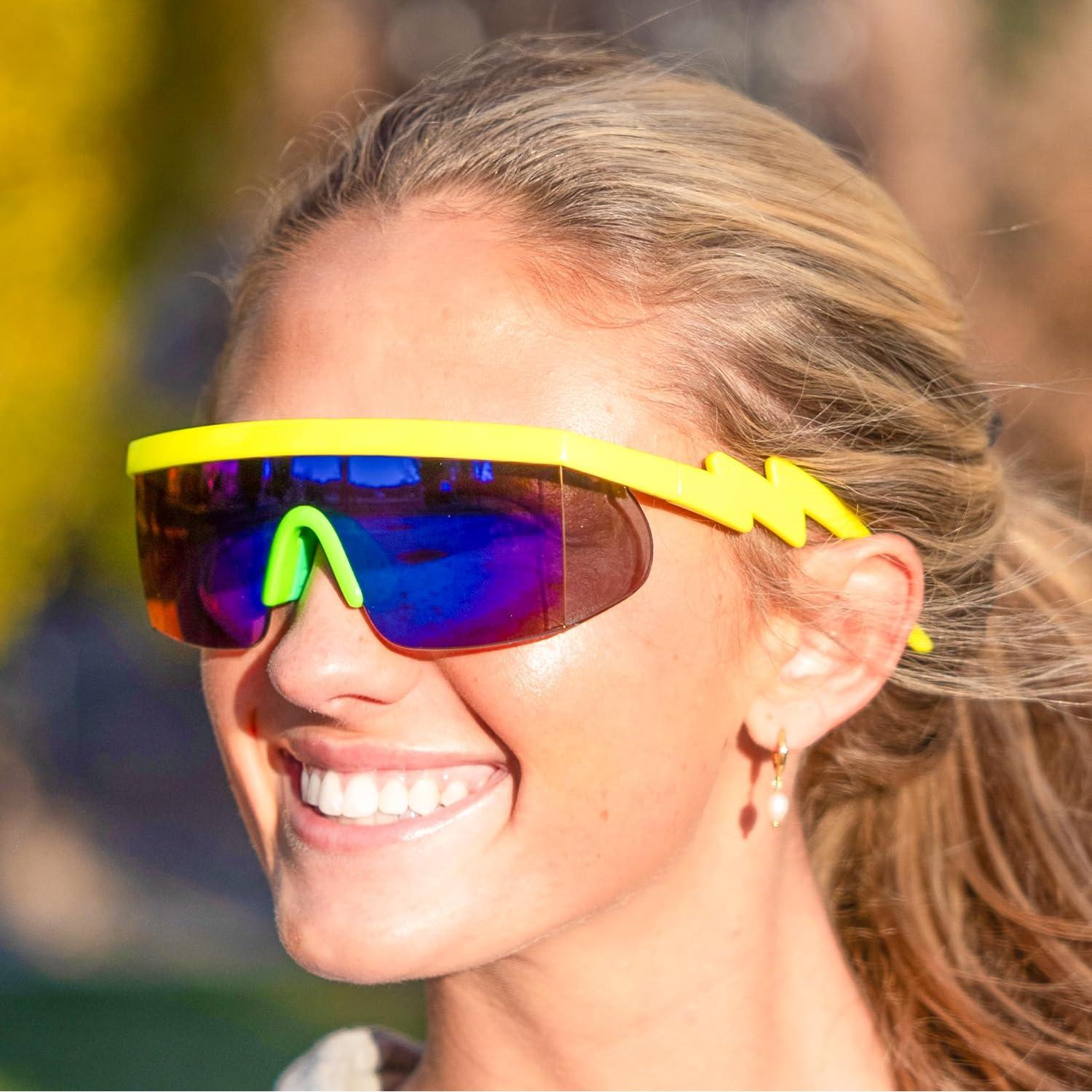 Gafas de Sol Retro ShadyVEU Espejadas UV400 Unisex Amarillo