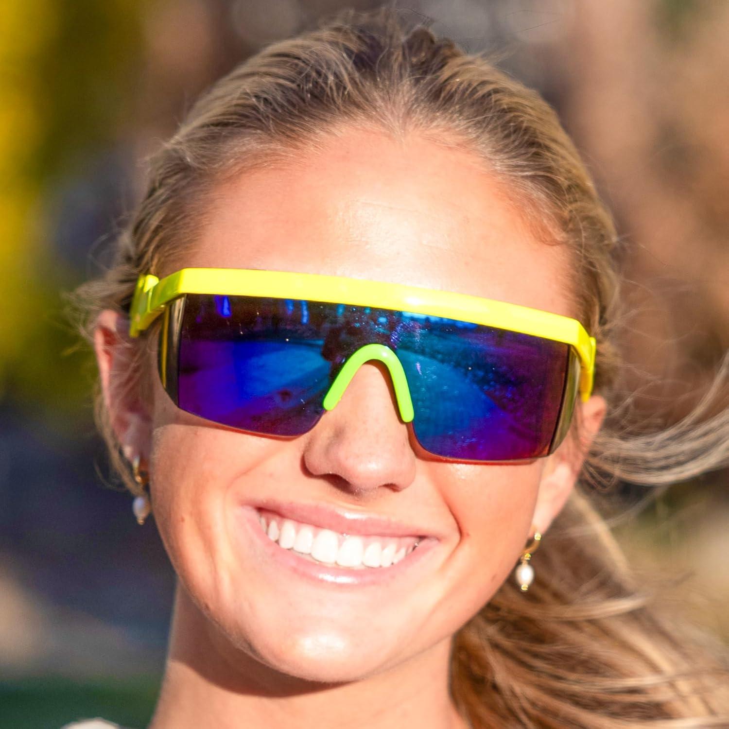 Gafas de Sol Retro ShadyVEU Espejadas UV400 Unisex Amarillo