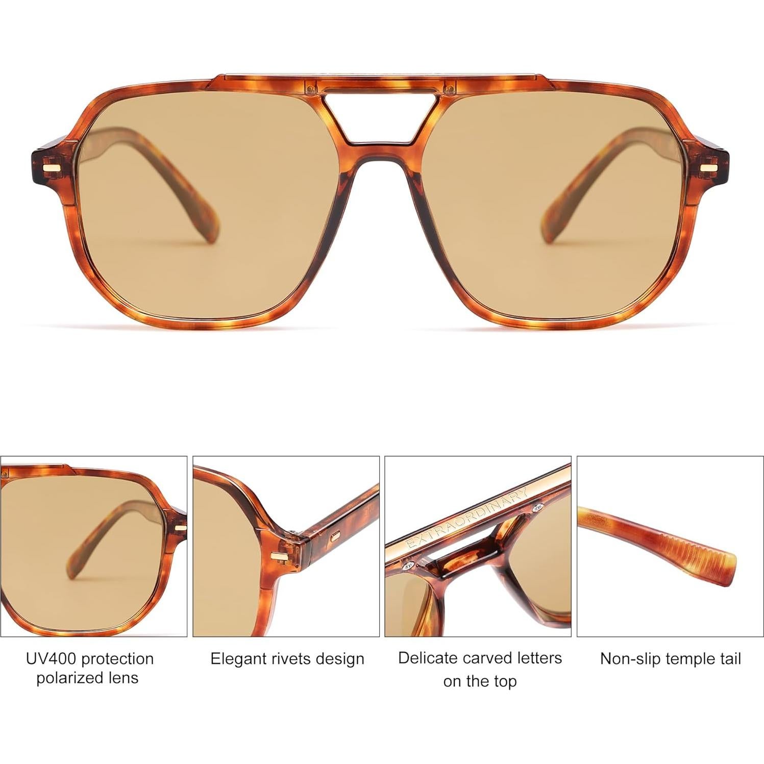 Gafas de Sol Polarizadas SojoS SJ2283 Retro Aviador Unisex