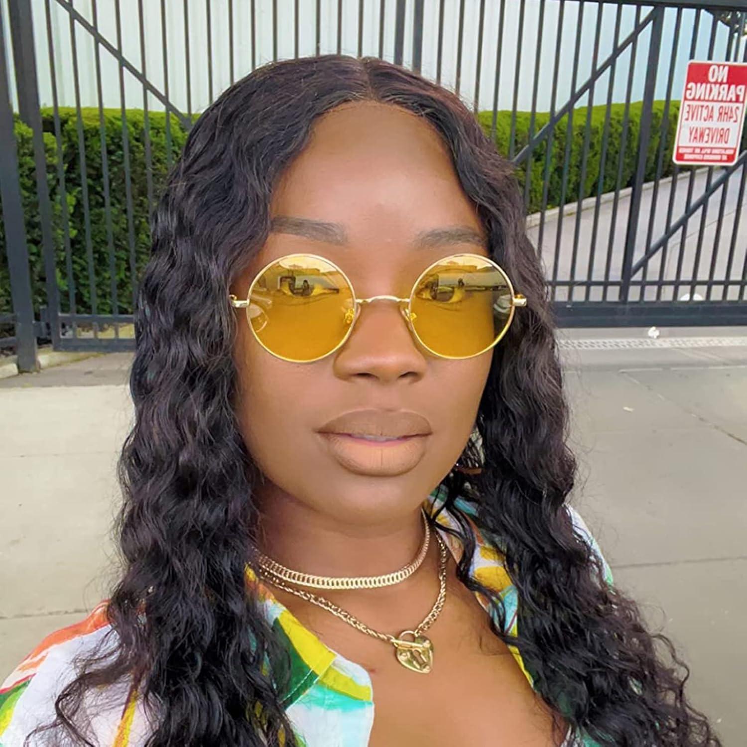 Gafas de sol redondas polarizadas PORADAY UV400 para mujer