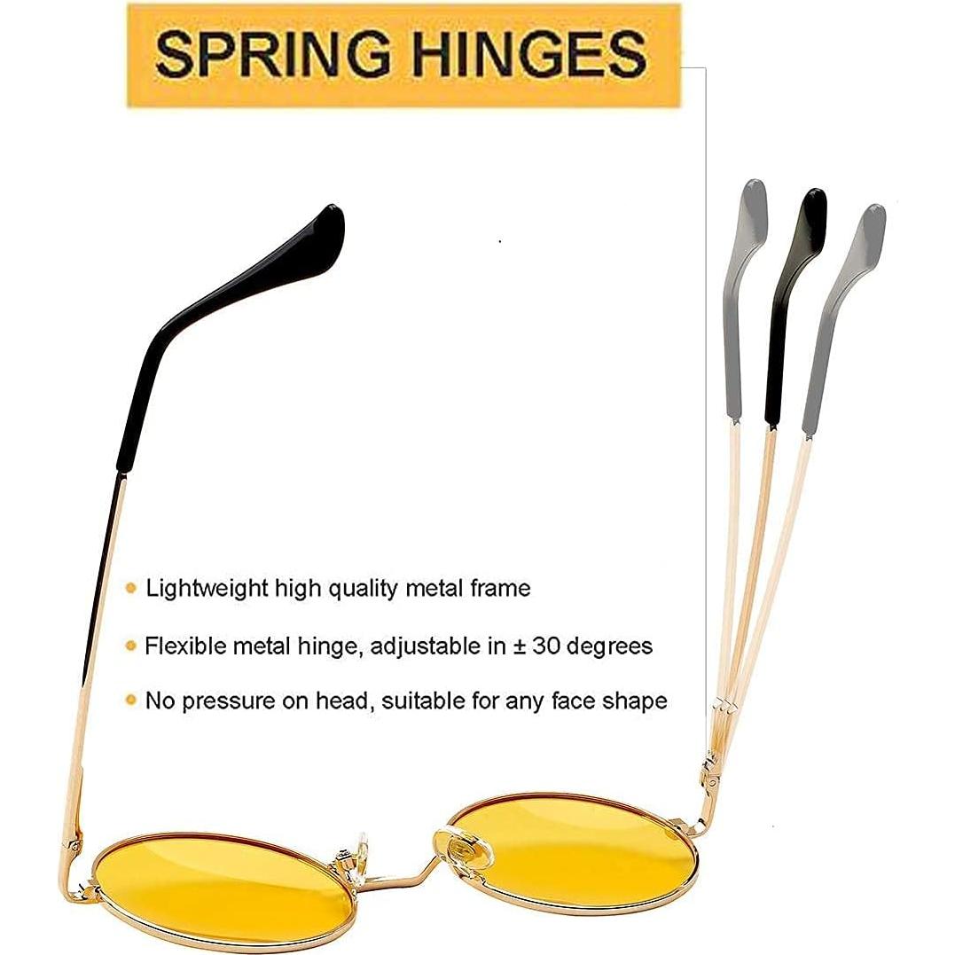 Gafas de sol redondas polarizadas PORADAY UV400 para mujer