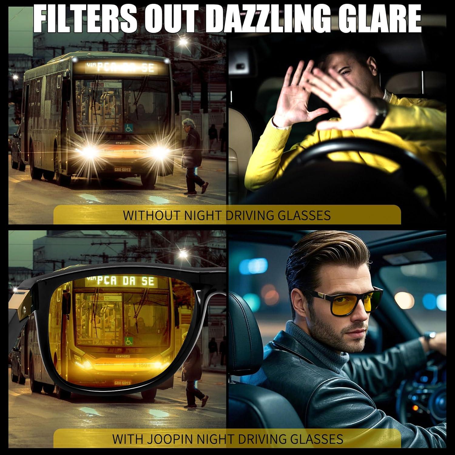 Gafas de sol polarizadas Joopin UV400 para conducción nocturna