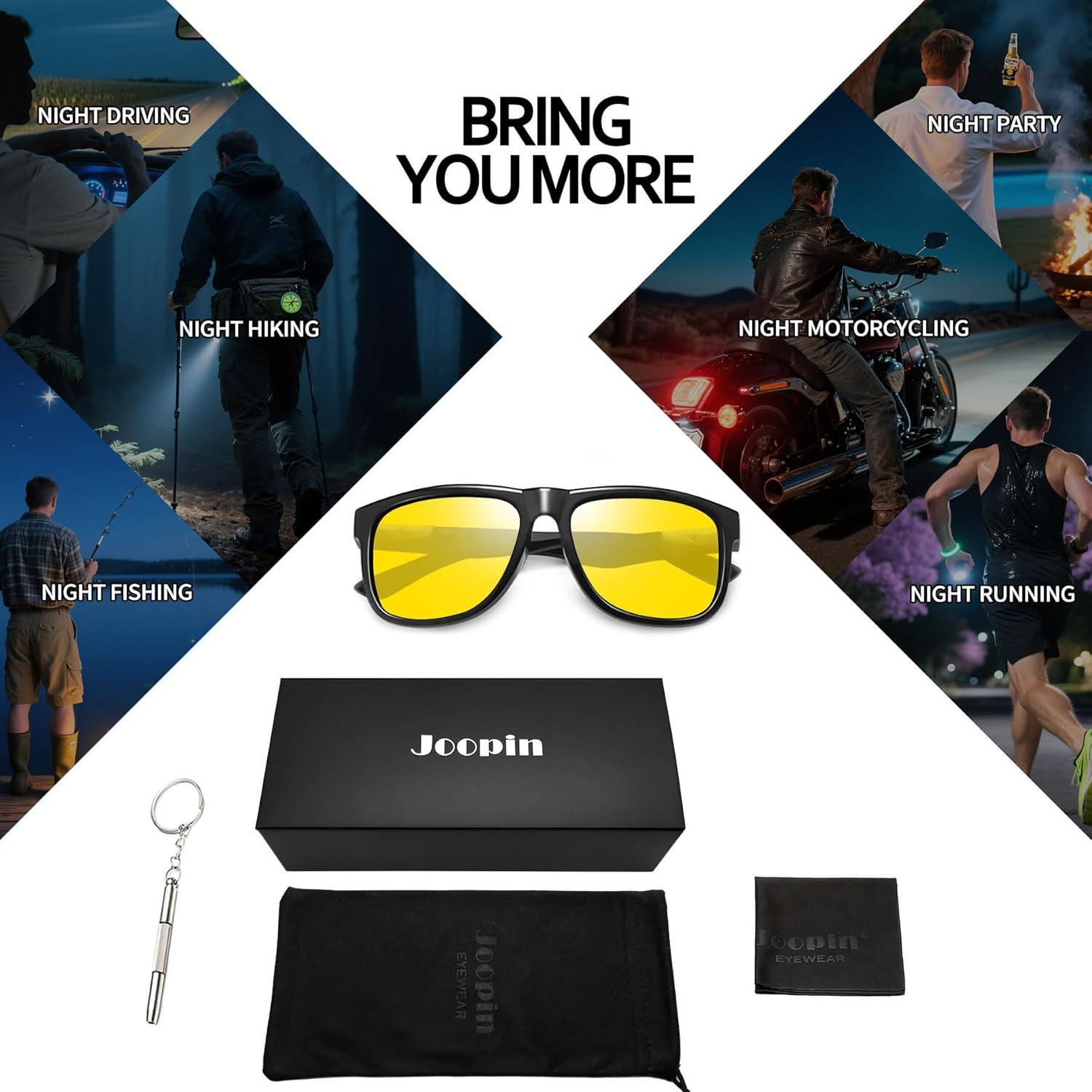 Gafas de sol polarizadas Joopin UV400 para conducción nocturna