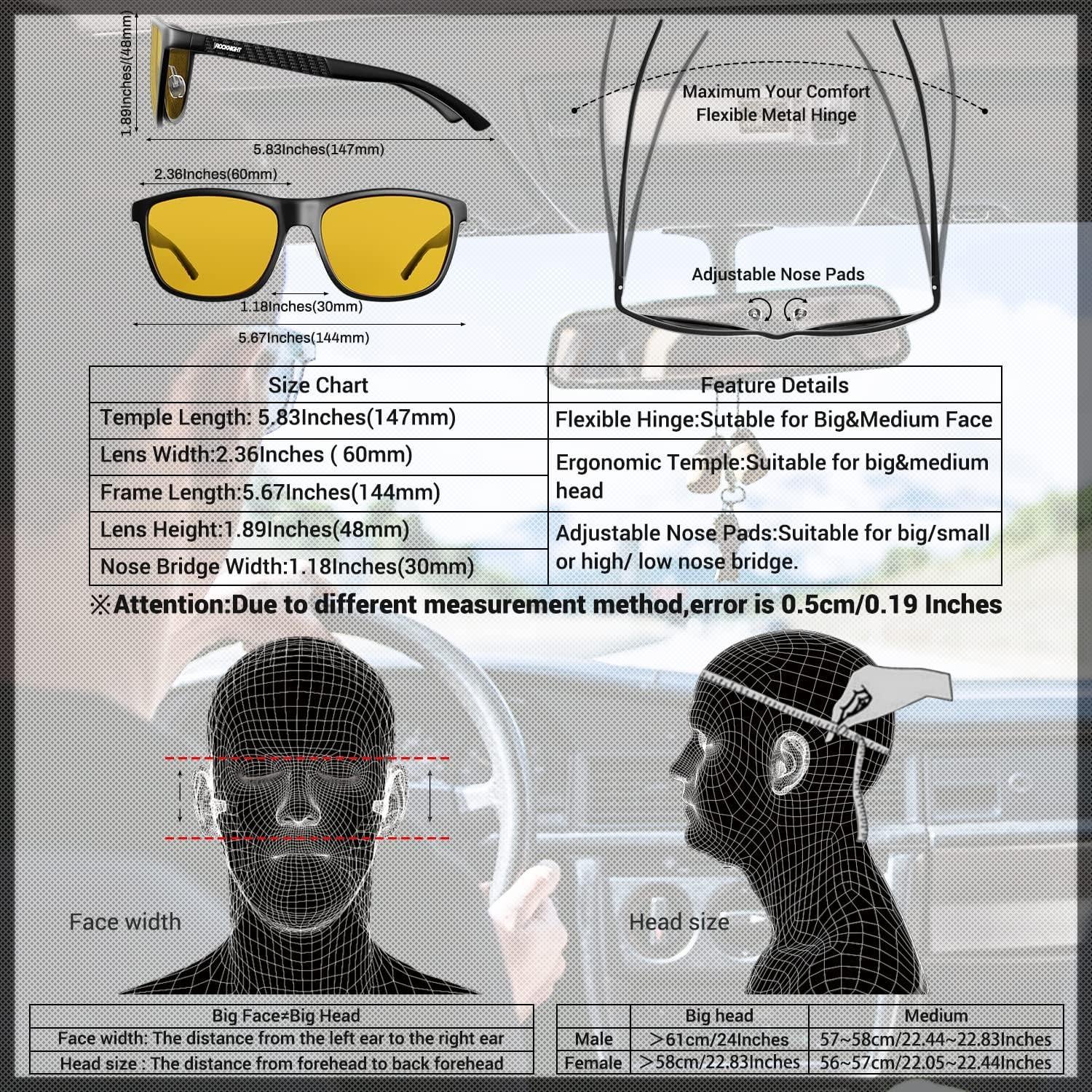 Gafas de Sol ROCKNIGHT HD Polarizadas UV400 para Conducir