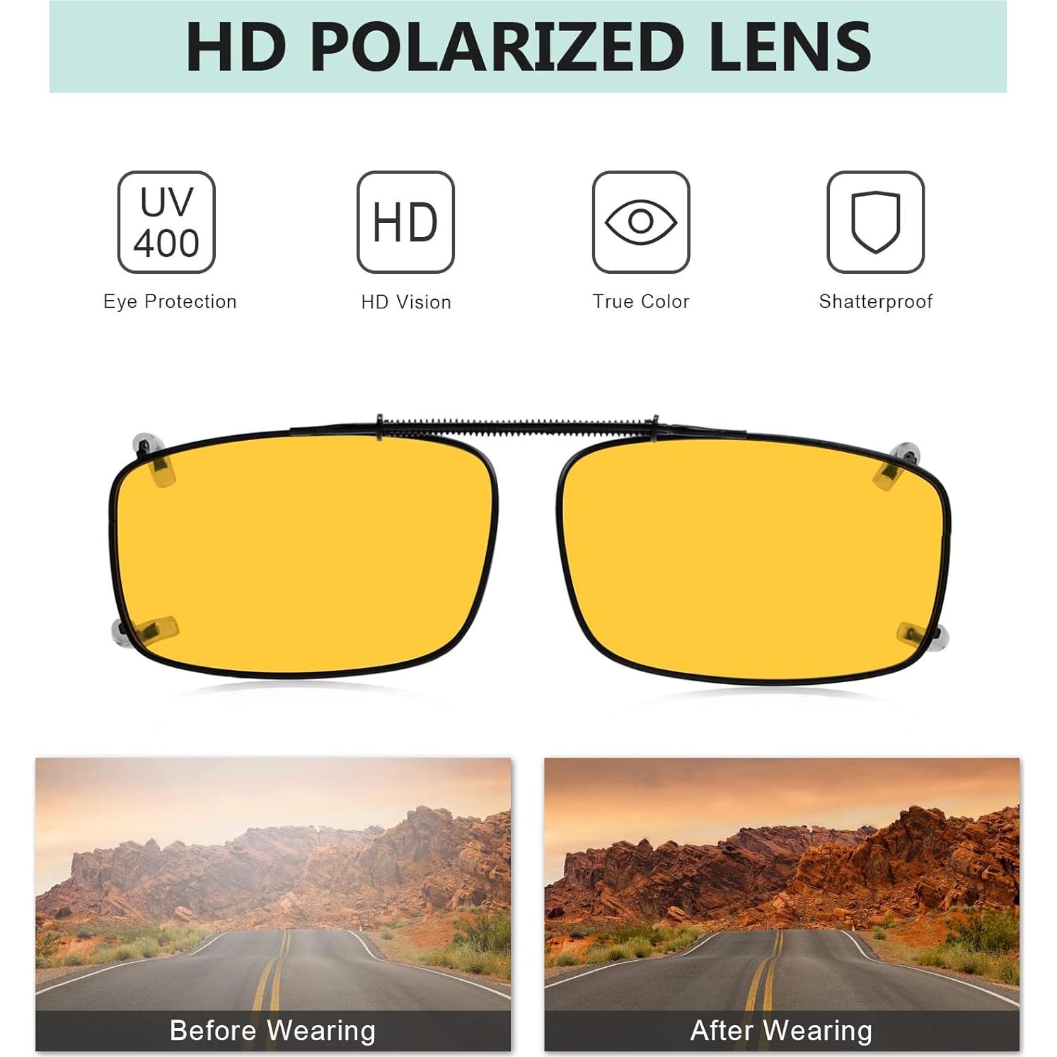 Eyekepper Gafas de Sol Polarizadas Clip Resorte 54x34mm