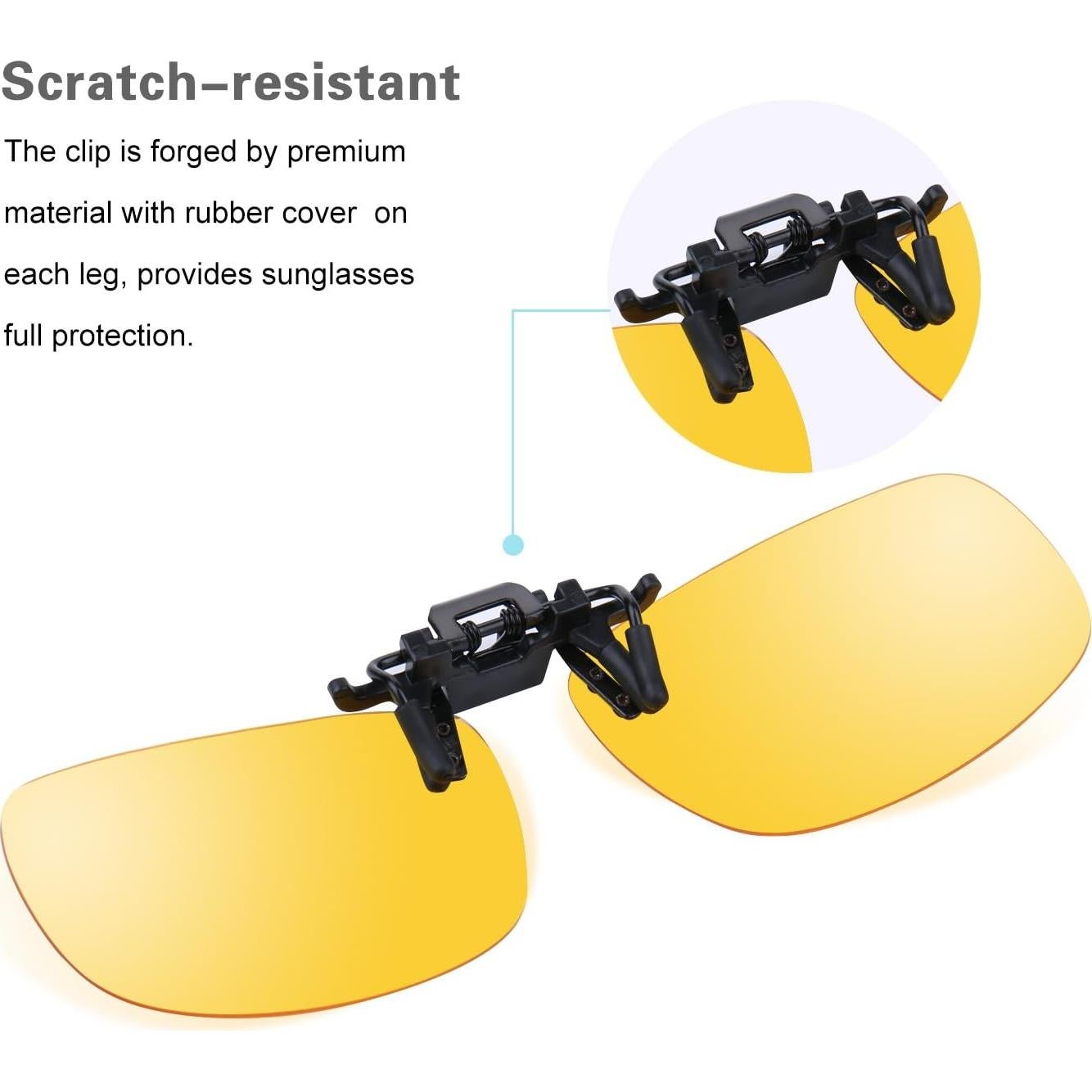 Gafas de sol unisex polarizadas UV400 con clip BG08a