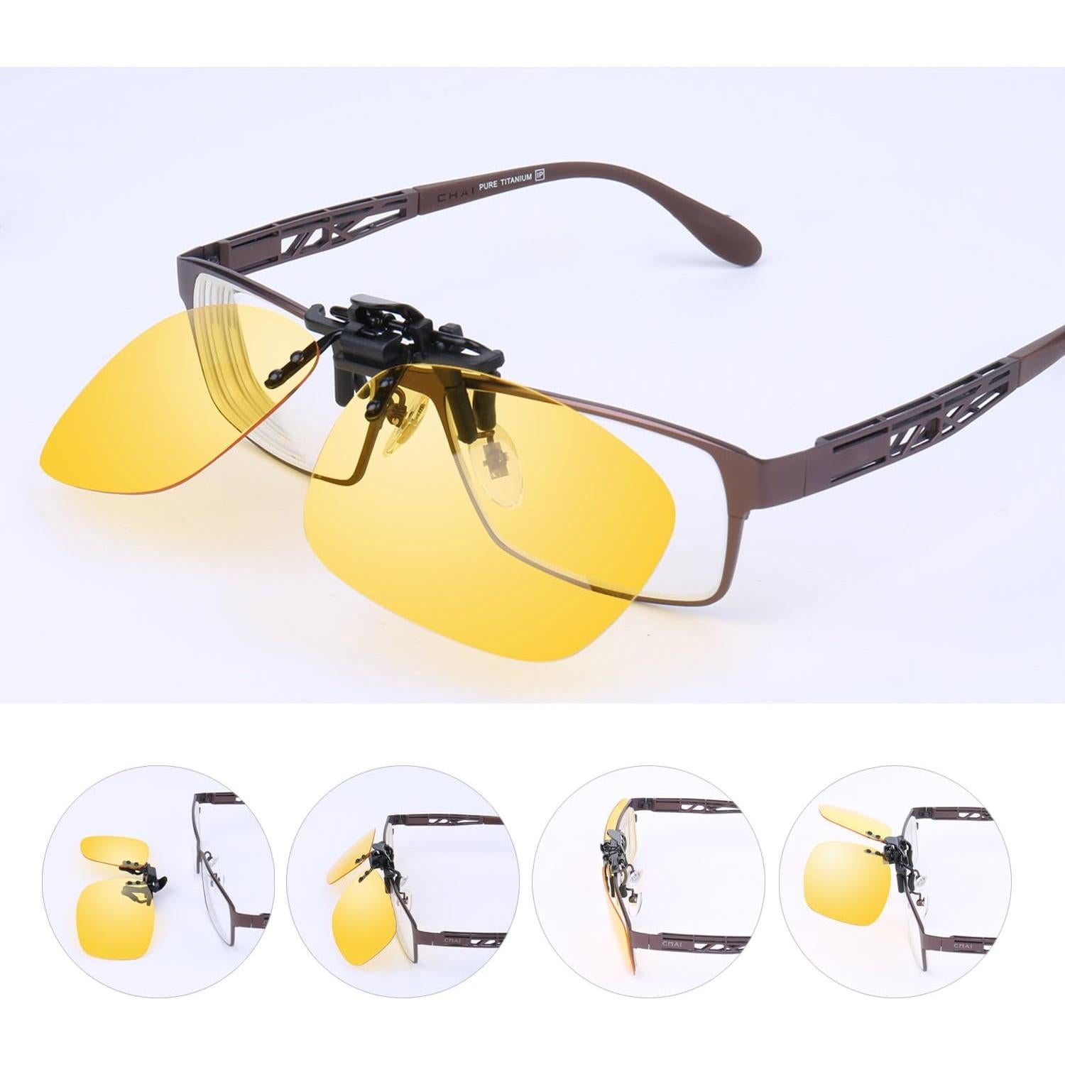 Gafas de sol unisex polarizadas UV400 con clip BG08a