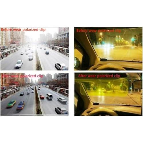 Gafas de sol unisex polarizadas UV400 con clip BG08a