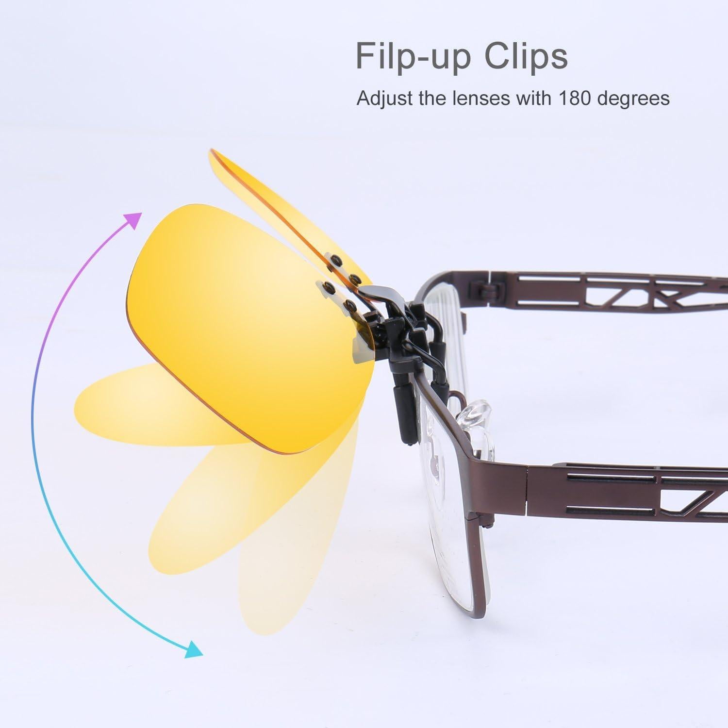 Gafas de sol unisex polarizadas UV400 con clip BG08a