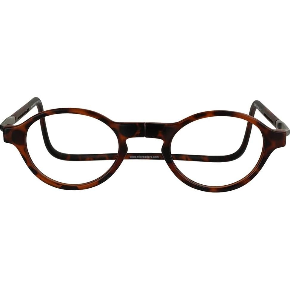 Gafas de lectura magnéticas CliC tortuga mate 2.0x S-M