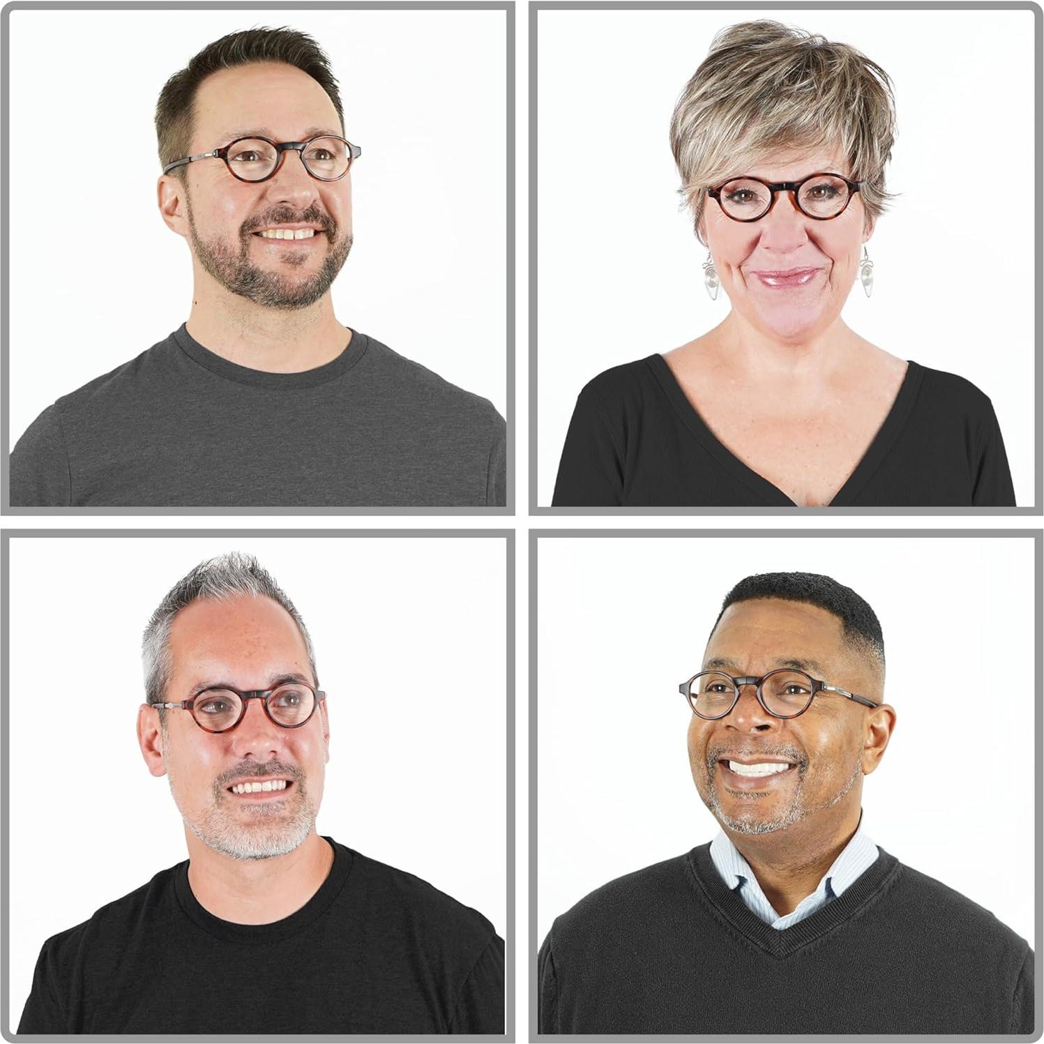 Gafas de lectura magnéticas CliC tortuga mate 2.0x S-M