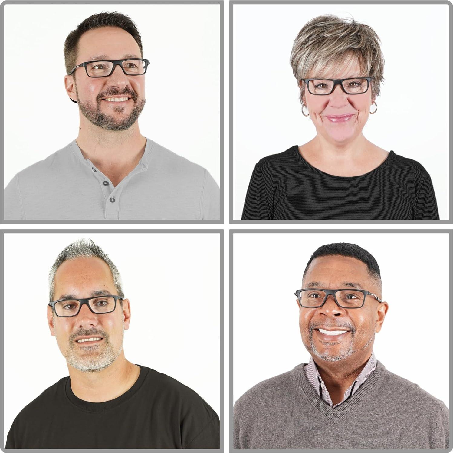 Gafas de Lectura Magnéticas CliC Bodo XL-XXL Negro Mate 2.0x