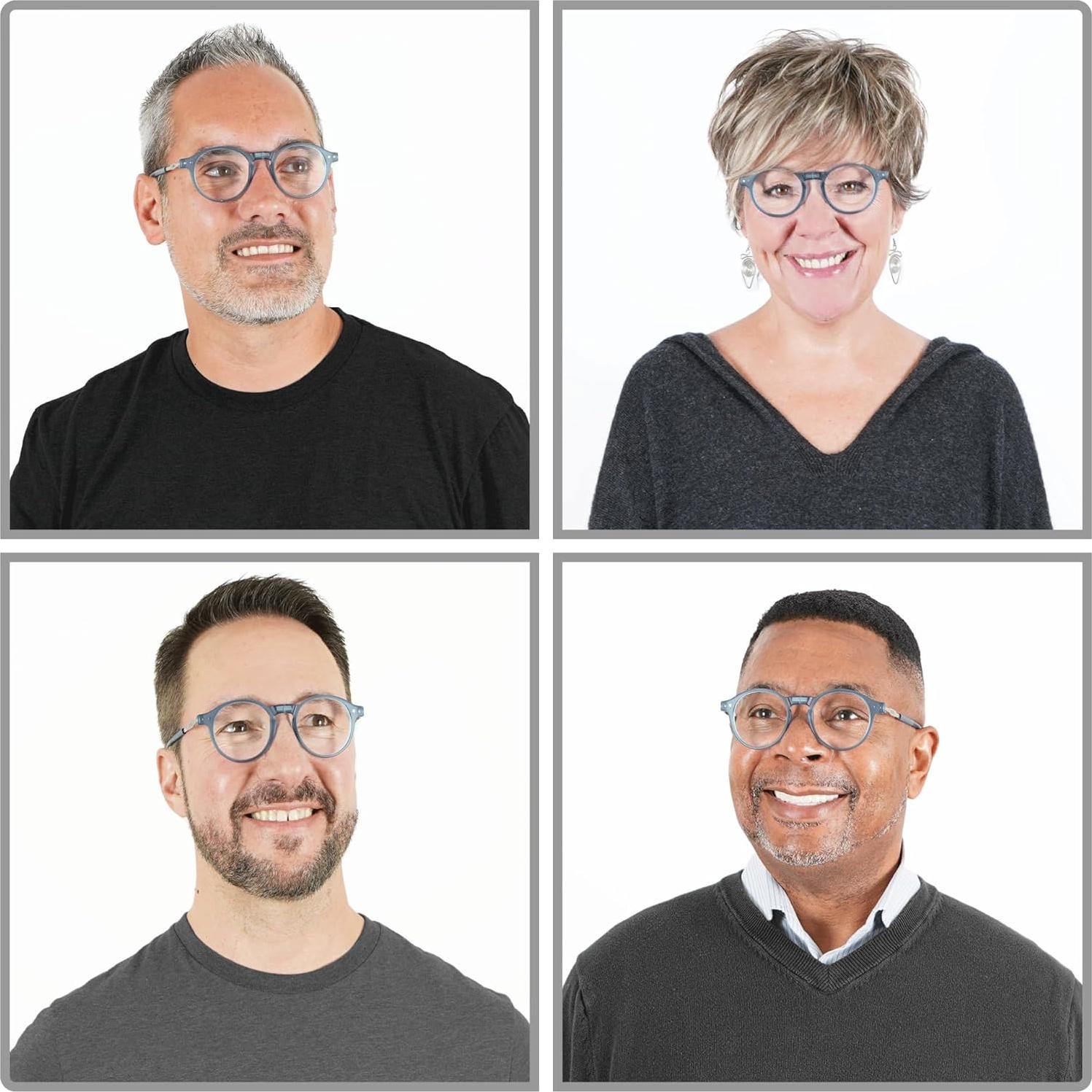 Gafas de lectura magnéticas CliC Brooklyn Azul Jean 2.5x