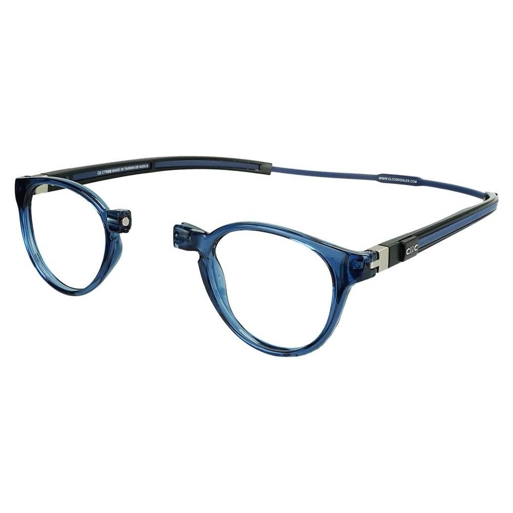 Gafas de lectura magnéticas CliC Tube Pantos Jean Azul 2.5x